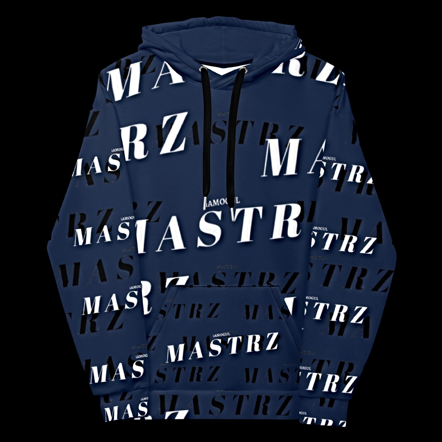 MASTRZ ALLOVER PRINT HOODIE (MIDNIGHT BLUE)