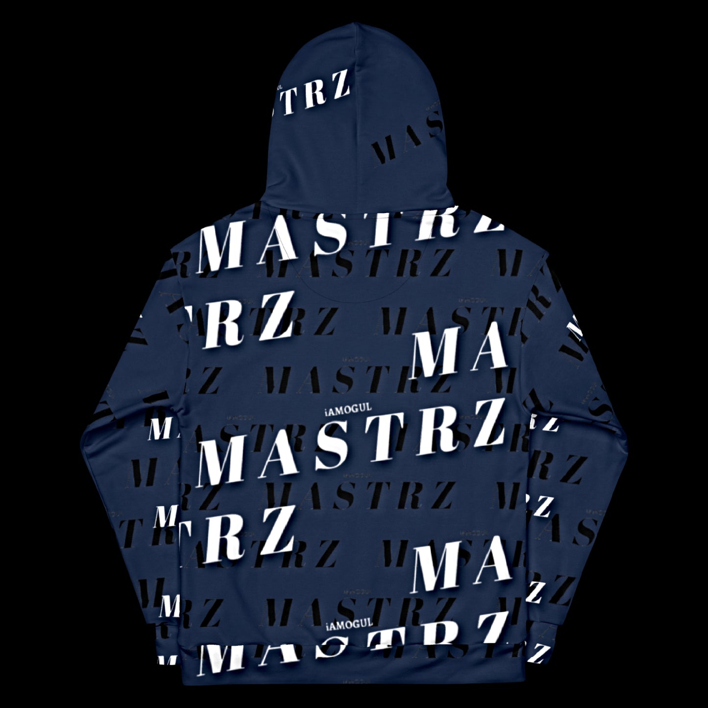 MASTRZ ALLOVER PRINT HOODIE (MIDNIGHT BLUE)
