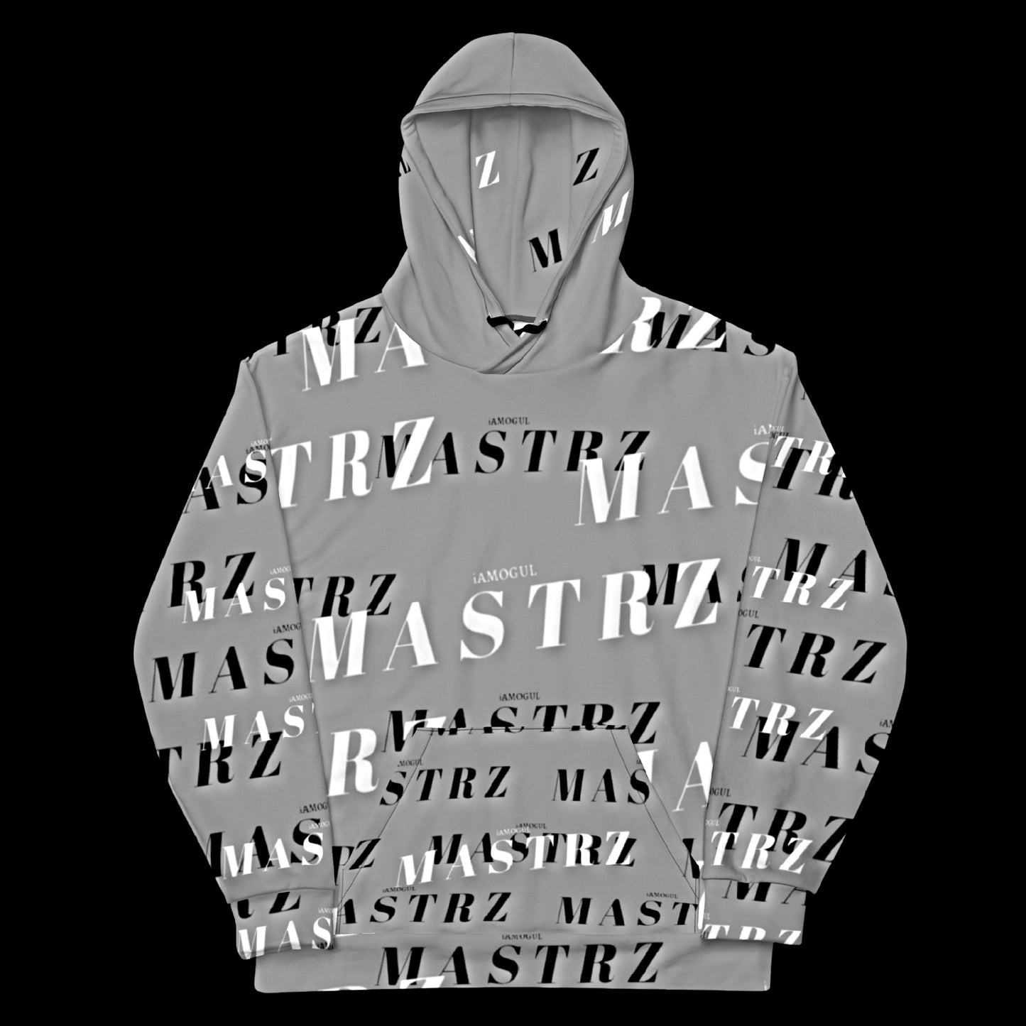 MASTRZ ALLOVER PRINT HOODIE (CONCRETE GREY)