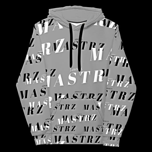 MASTRZ ALLOVER PRINT HOODIE (CONCRETE GREY)