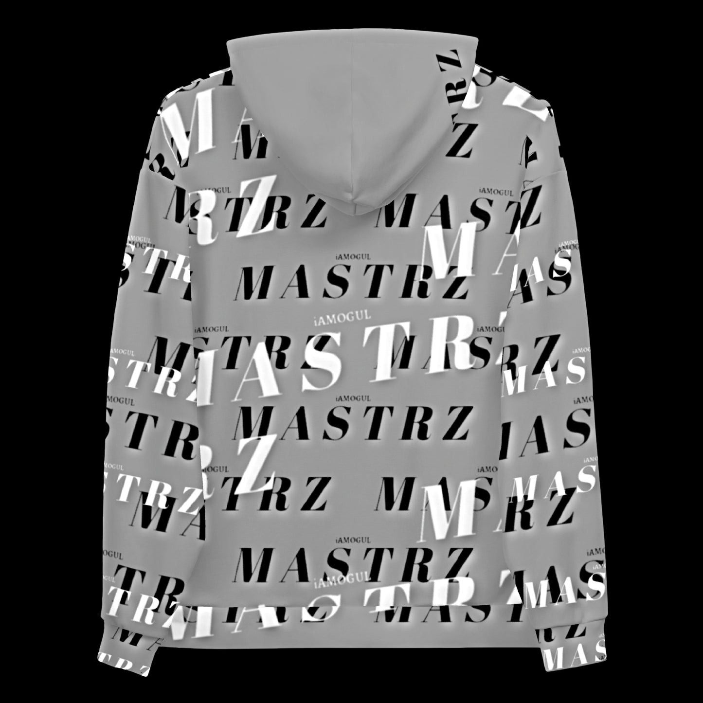 MASTRZ ALLOVER PRINT HOODIE (CONCRETE GREY)