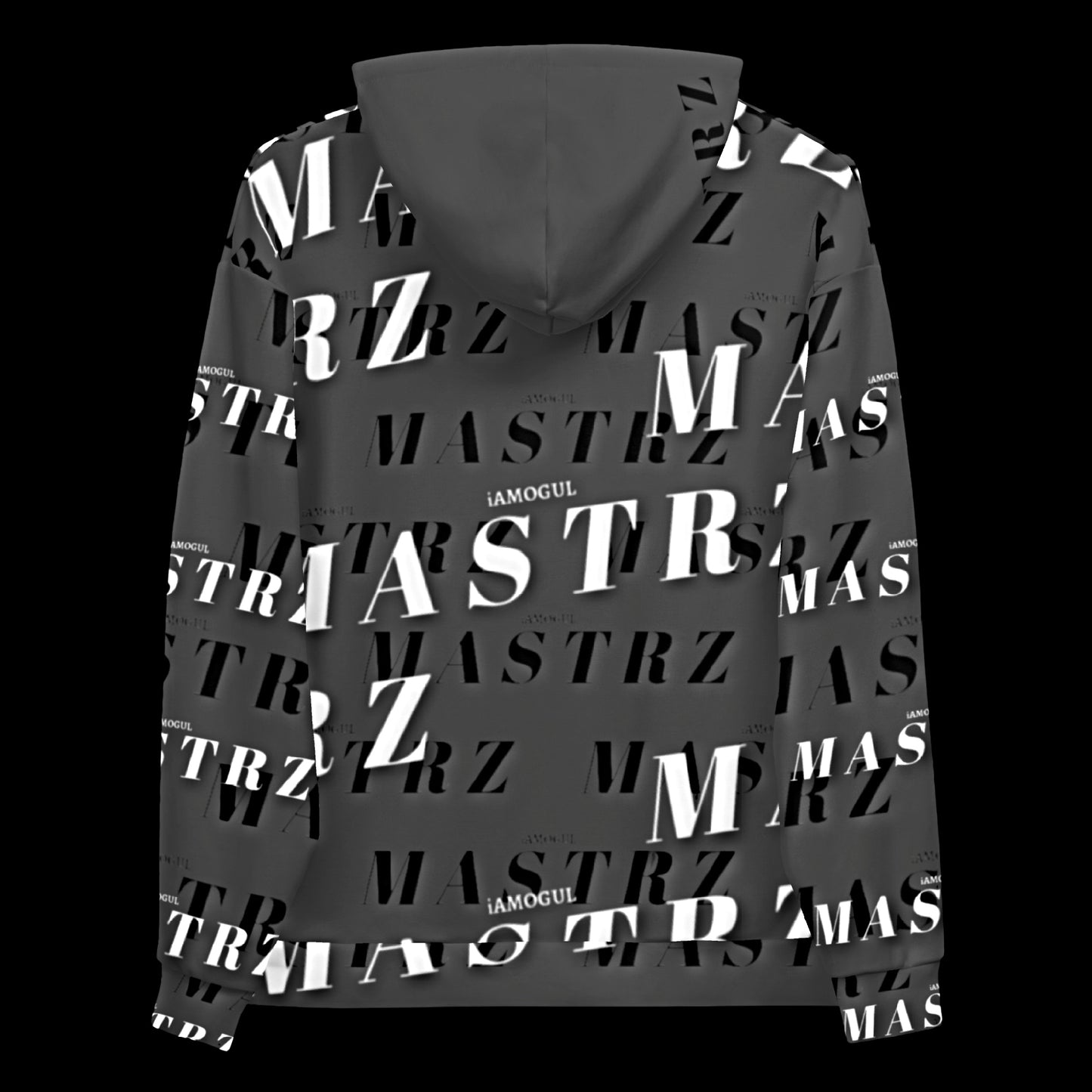 MASTRZ ALLOVER PRINT HOODIE (HURRICANE GREY)
