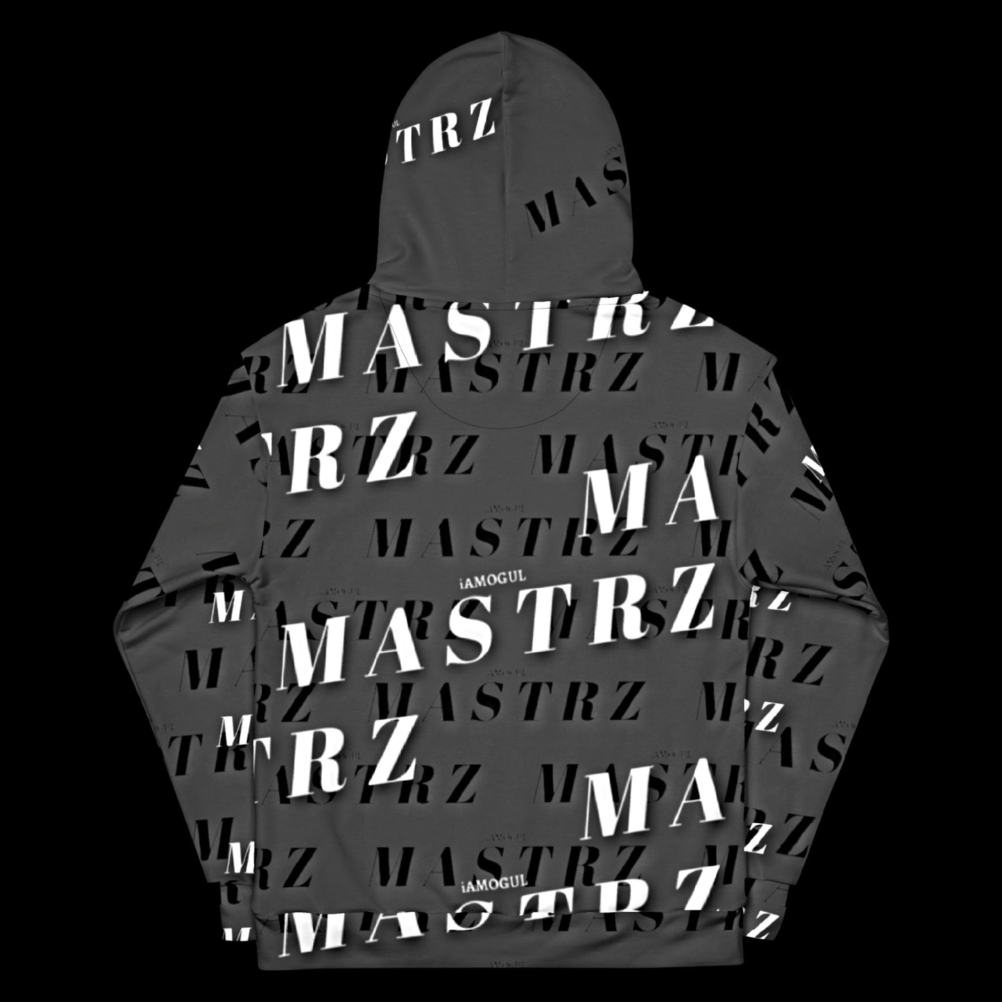 MASTRZ ALLOVER PRINT HOODIE (HURRICANE GREY)